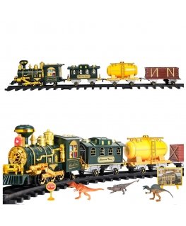 Lean Toys Electric Train with Dinosaurs and Remote Control