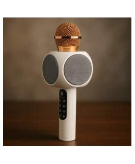 Riff WS-1816 16W karaoke BT microphone with LED 360 White