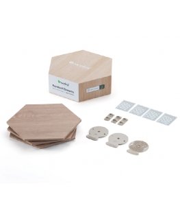 Nanoleaf Elements Wood Look Hex Exp Pk 3 tunnelmavalaistus