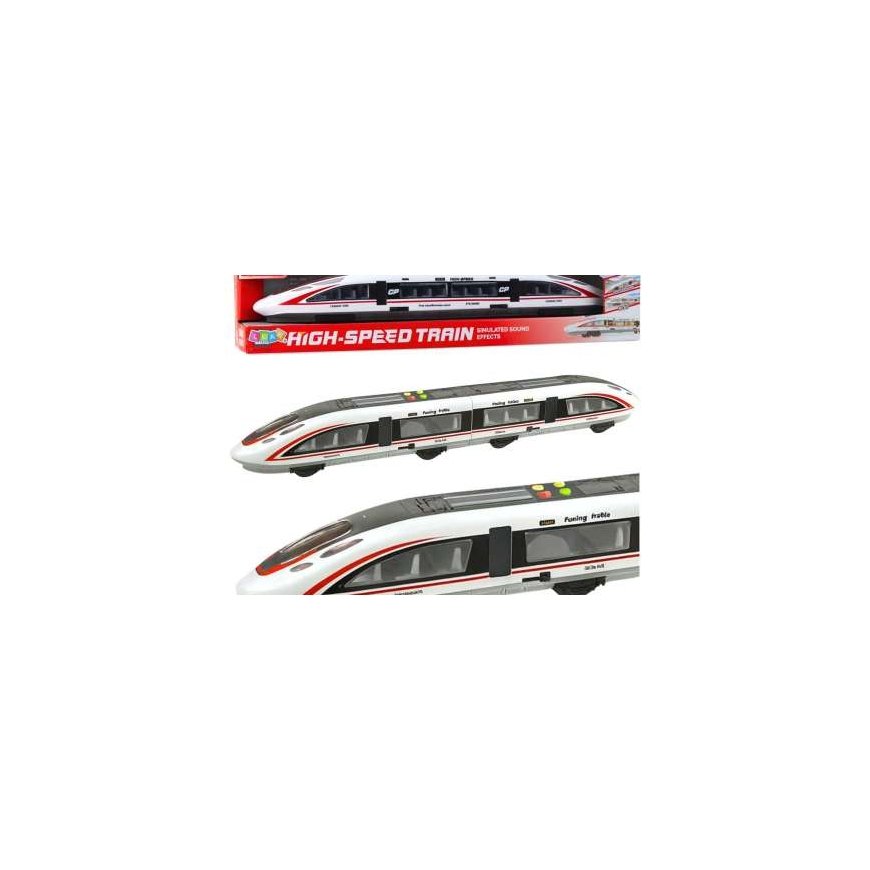 Lean Toys Žaislinis keleivinis traukinys Fuxing Trains su šviesomis ir garsais