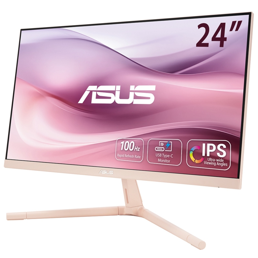 ASUS VU249CFE-P PC lamekuvar 60,5 cm (23.8") 1920 x 1080 pikslit Full HD LCD Roosa