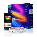 Digitālās LED lentes komplekts ar Wi-Fi vadītāju un barošanas avotu, RGB IC, 5m, 24W, TUYA / Smart Life, NOUS