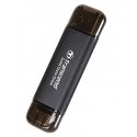 Transcend ESD310C Thunderbolt tehnoloogia 512 GB USB A-tüübi üleminek USB C-tüübile USB 3.2 Gen 2x2 Transcend ESD310C Thunderbolt tehnoloogia 512 GB USB A-tüübi üleminek USB C-tüübile USB 3.2 Gen 2x2