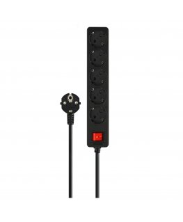 Savio LZ-15 viedais elektrības sadalītājs 5 Maiņstrāvas izvade (-s) Universāls 5 m 0 2500 W Melns