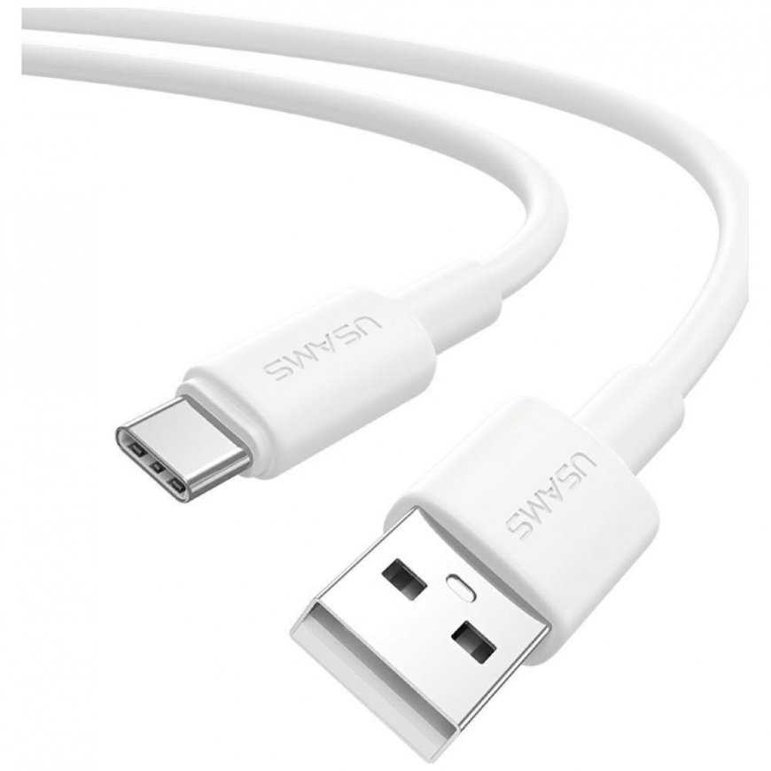 USAMS U90 cable 3A USB-A to USB-C white
