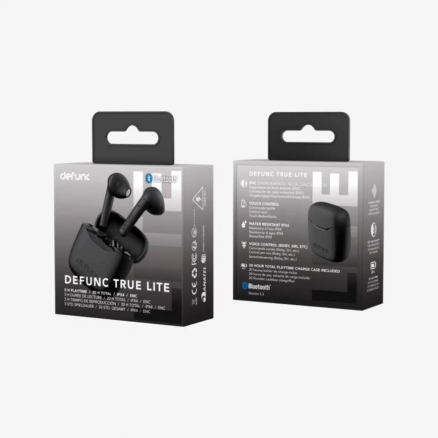 DEFUNC True Lite Headphones True Wireless Stereo (TWS) In-ear Music/Everyday Bluetooth Black – 3
