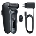 Braun Series 6 61-N1000s Sietiņa skuveklis Melns, Pelēks Braun Series 6 61-N1000s Sietiņa skuveklis Melns, Pelēks