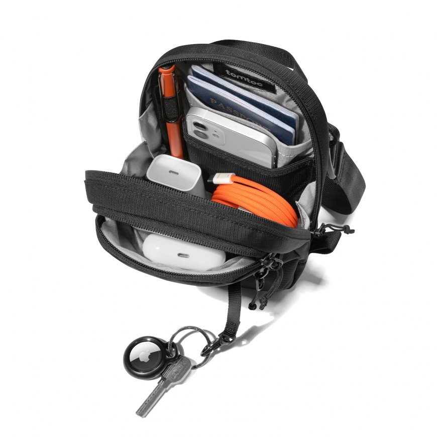 tomtoc Aviator-T37 olkalaukku, musta – 4