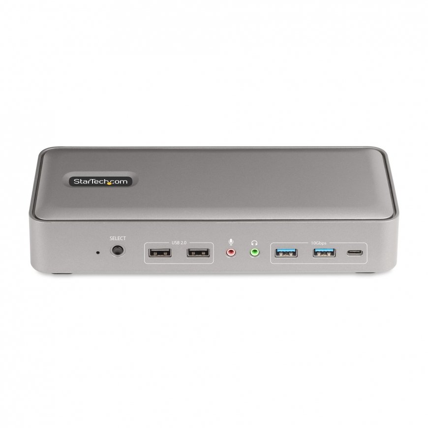 StarTech.com 129UE-USBC-KVM-DOCK KVM-kytkin Hopea – 4