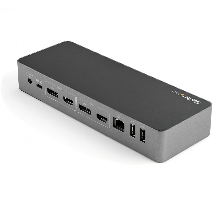 StarTech.com DK30C2DPEPUE dokstacija Vadu USB 3.2 Gen 1 (3.1 Gen 1) Type-C Melns, Pelēks – 3