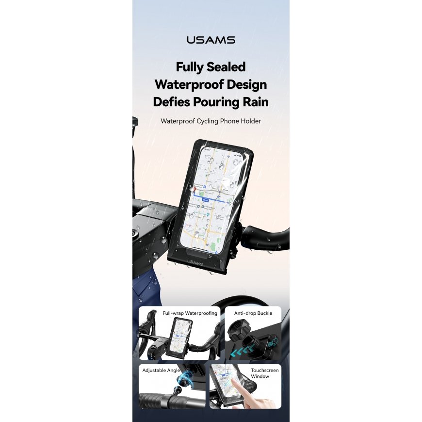 Bicycle holder USAMS ZJ083 waterproof black – 2