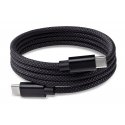 Fuj:tech magneettinen USB-C-kaapeli, 1 m, musta Fuj:tech magneettinen USB-C-kaapeli, 1 m, musta