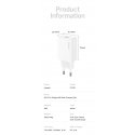 Wall charger USAMS T69 2.1A USB-A white Wall charger USAMS T69 2.1A USB-A white
