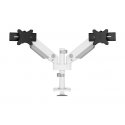 Neomounts DS65S-950WH2 Monitor arm 24-34" - gas spring - Topfix - multi-adjustable - 180°-stop