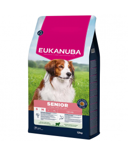 Sausa barība suņiem - Eukanuba Senior, Small|Medium, Lamb and Ri
