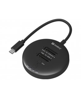 Sandberg 136-72 HDD/SSD dokstacija USB 3.2 Gen 2 (3.1 Gen 1) Type-C Melns