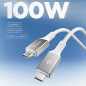 SPIGEN EB10010CC ESSENTIAL TYPE-C CABLE 100W 100CM WHITE SPIGEN EB10010CC ESSENTIAL TYPE-C CABLE 100W 100CM WHITE