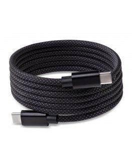 Fuj:tech magneettinen USB-C-kaapeli, 2 m, musta