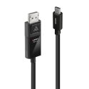 Lindy 43342 video kabeļu aksesuārs 2 m USB Veids-C DisplayPort Melns Lindy 43342 video kabeļu aksesuārs 2 m USB Veids-C DisplayPort Melns