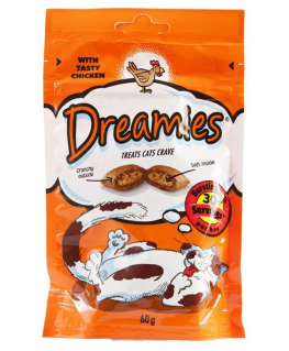 DAINTY FOR CATS DREAMIES WITH CHICKEN60G
