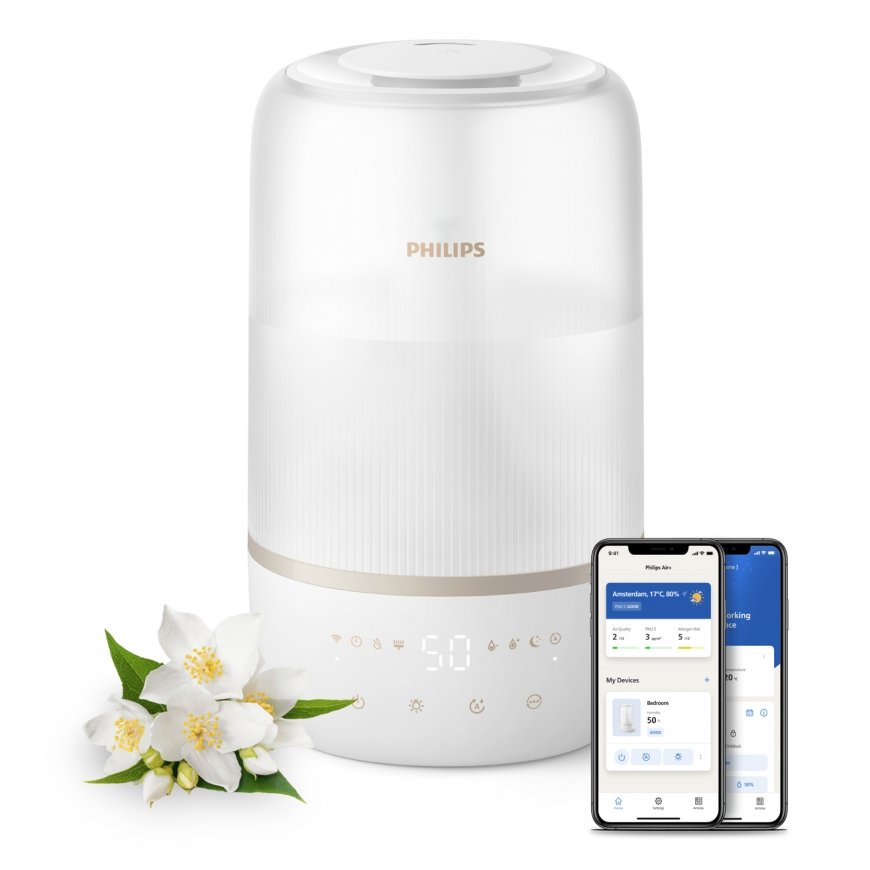 Philips 1000 series HU1510/04 õhuniisuti Ultrahelilained 3 l Valge 19 W