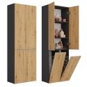 Topeshop NEL 2K DD ANT/ART KP vannitoakapp Grafiit, Tamm Topeshop NEL 2K DD ANT/ART KP vannitoakapp Grafiit, Tamm