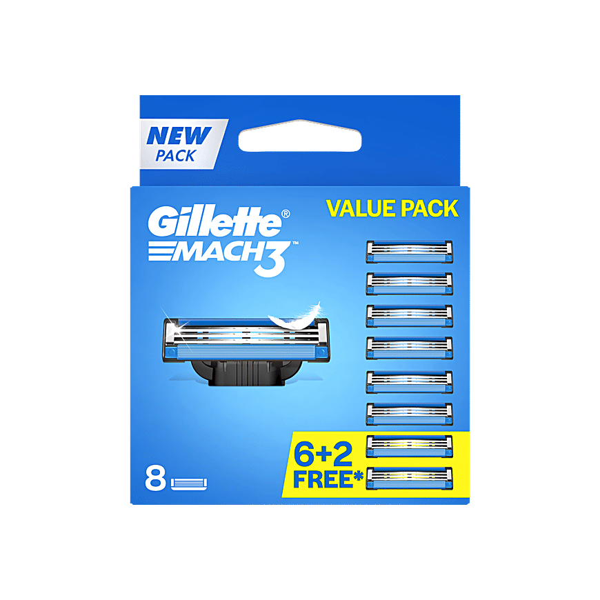 Gillette Mach3 manuālā skuvekļa asmeņu kārba