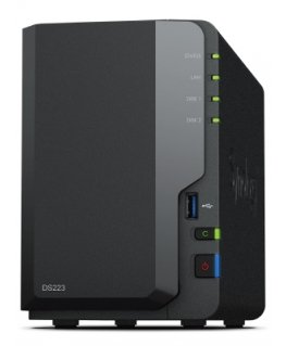 Synology DiskStation DS223 NAS- ja tallennuspalvelimet Työpöytä Realtek RTD1619B 2 GB DDR4 0 TB
