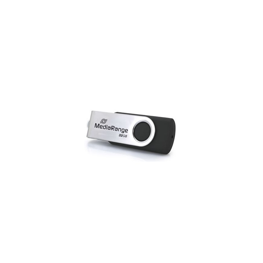MediaRange MR1952 USB atmintukas 32 GB C tipo USB 3.2 Gen 1 (3.1 Gen 1) Juoda, Sidabras – 2