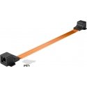 Goobay 71411 сетевой кабель Прозрачный 0,25 m