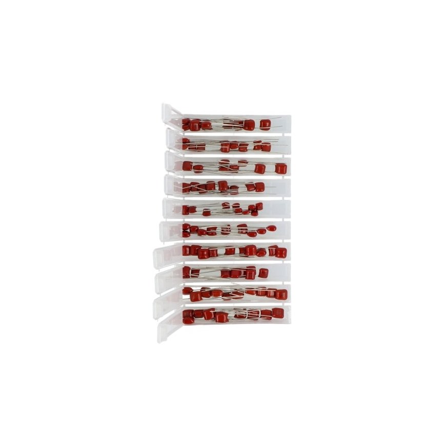 100V Polyester Film Capacitor Set – justPi – 100 pcs, + Organizer – 2
