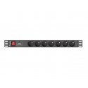 Lanberg PDU-07E-0200-BK сетевой фильтр Черный 7 розетка(и) 220 - 250 V 2 m Lanberg PDU-07E-0200-BK сетевой фильтр Черный 7 розетка(и) 220 - 250 V 2 m