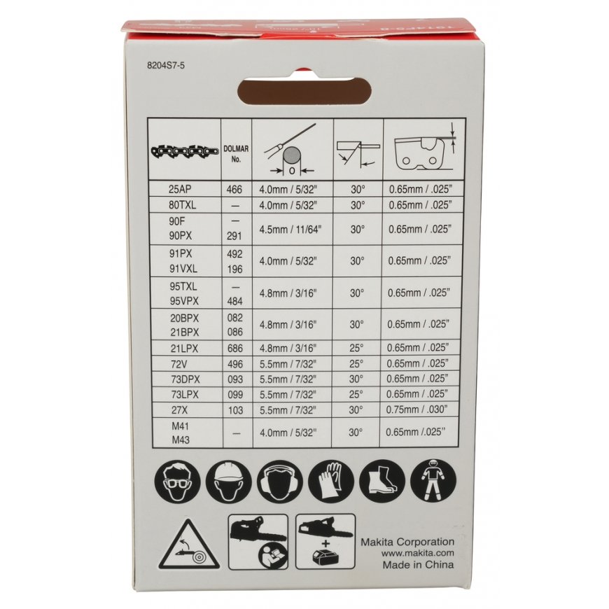 Makita 1914F5-8 Kett SC M43 25cm/10", 3/8", 1,3mm, 40H – 2