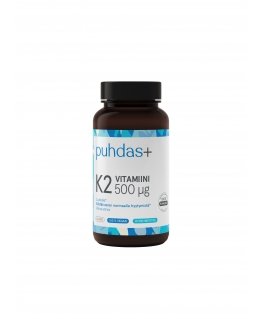 Puhdas+ K2 Vitamin 500 µg, 60 capsules