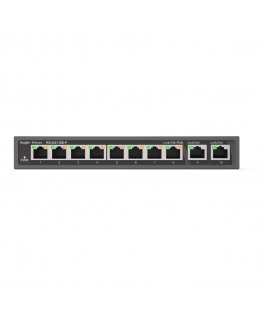 Ruijie Networks RG-ES110D-P сетевой коммутатор Неуправляемый Fast Ethernet (10/100) Питание по Ethernet (PoE) Черный