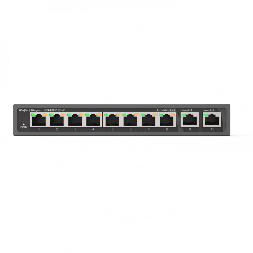 Ruijie Networks RG-ES110D-P verkkokytkin Hallitsematon Fast Ethernet (10/100) Power over Ethernet -t