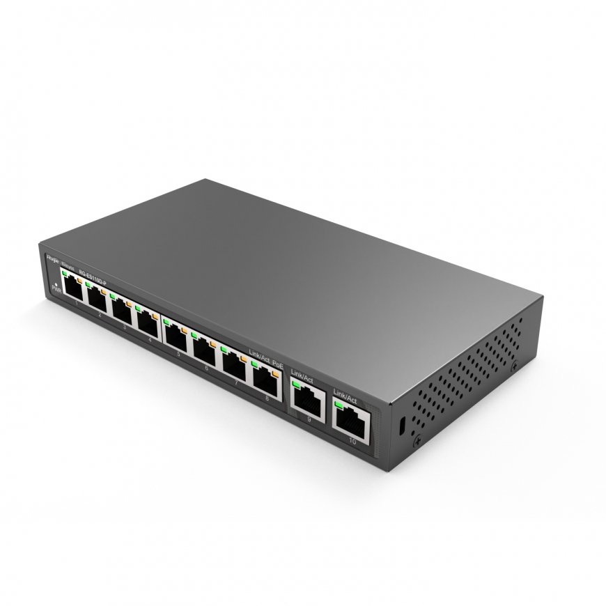 Ruijie Networks RG-ES110D-P сетевой коммутатор Неуправляемый Fast Ethernet (10/100) Питание по Ether – 4