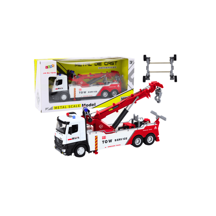 Lean Toys vilcējs ar vilcēja metāla kabīni, gaismas un skaņas – 2