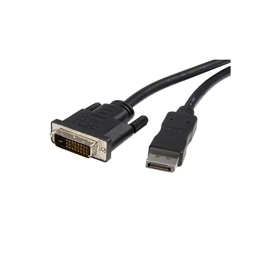 StarTech.com DP2DVIMM10 vaizdo kabelio adapteris 3 m DisplayPort DVI-D Juoda