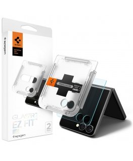 Spigen Galaxy Z Flip 7 Glass Screen Protector GLAS.tR EZ Fit HD 2PCS