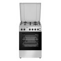 Heinner HFSC-S50LITGSL virtuvas Pastatoma viryklė Dujos Dujinė Sidabras Heinner HFSC-S50LITGSL virtuvas Pastatoma viryklė Dujos Dujinė Sidabras