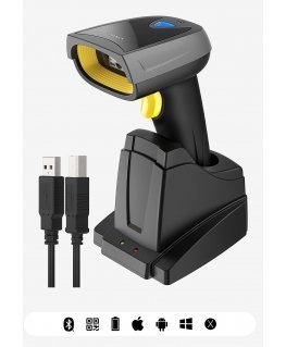 Inateck BCST-52 Переносной считыватель штрих-кода 1D/2D Черный, Серый, Желтый