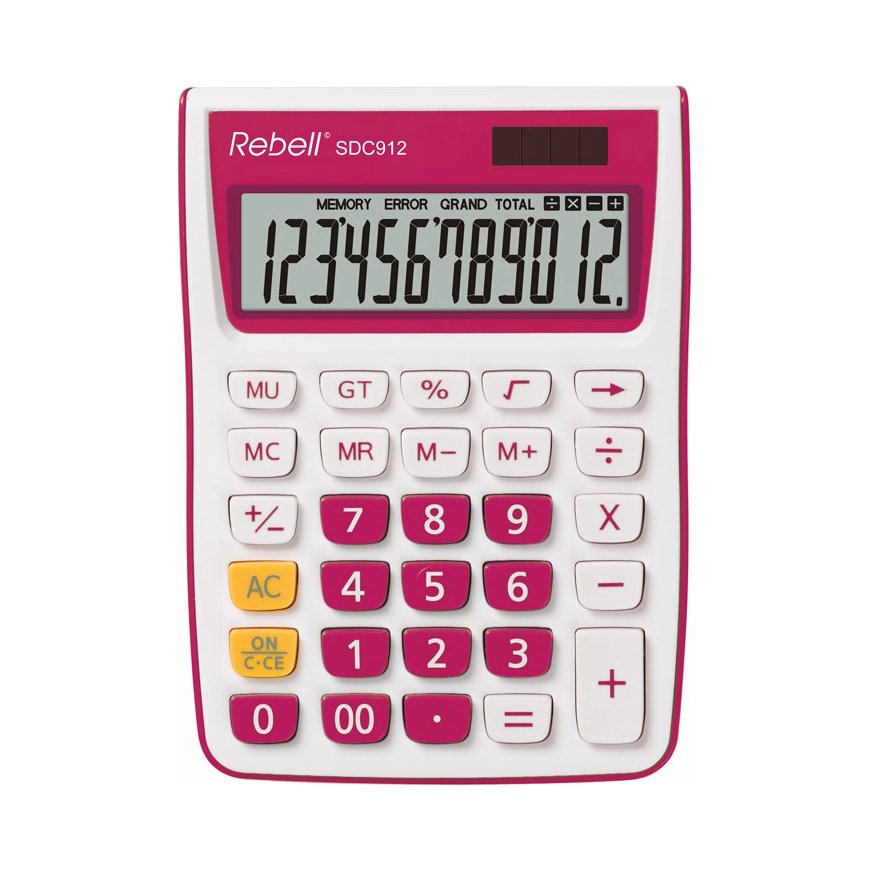 Rebell SDC912 calculator Desktop Basic Pink