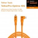 Tether Tools TetherPro USB-C Optima 10G Right Orange 3m NEW Tether Tools TetherPro USB-C Optima 10G Right Orange 3m NEW