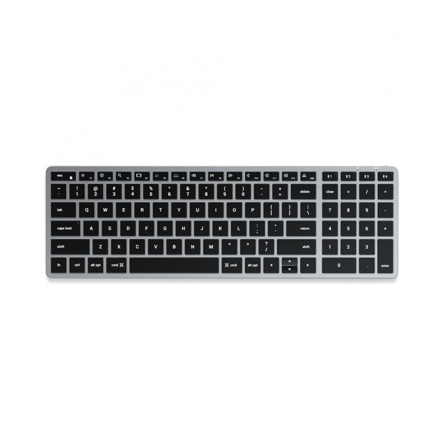 Satechi ST-BTSX2M näppäimistö Koti Bluetooth QWERTY englanti Harmaa
