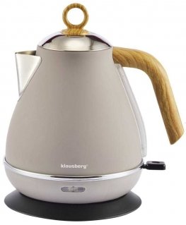 Elektrinis virdulys ZE STALI NERŪDYJANČIOJO PLENO 1.7L PILKAS KLAUSBERG KB-7707