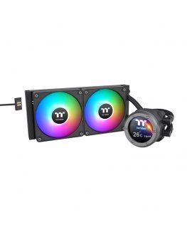 Thermaltake CL-W414-PL12SW-A система охлаждения компьютера Процессор Liquid cooling kit 12 cm Черный
