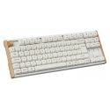 Keychron K8 HE SE 80 % pelinäppäimistö, valkoinen/puu