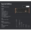 Keychron K8 HE SE 80% mängunäppä klaviatuur, valge/puit