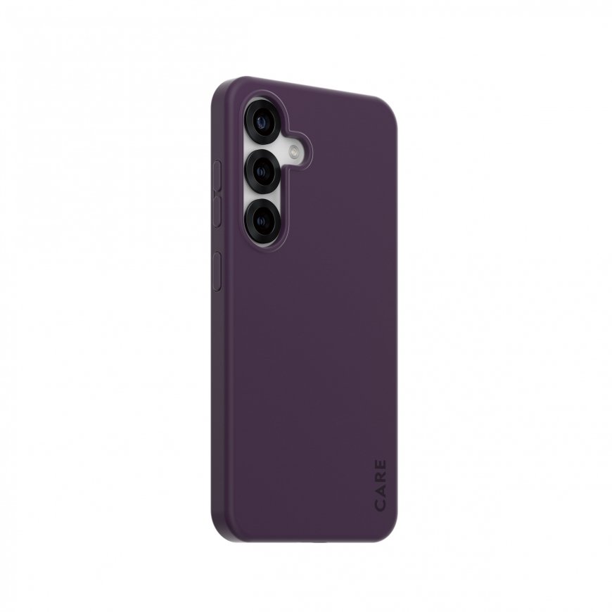 PanzerGlass CARE by ® Fashionable Case Plum Purple Samsung Galaxy S25 mobilo telefonu apvalks Aploks